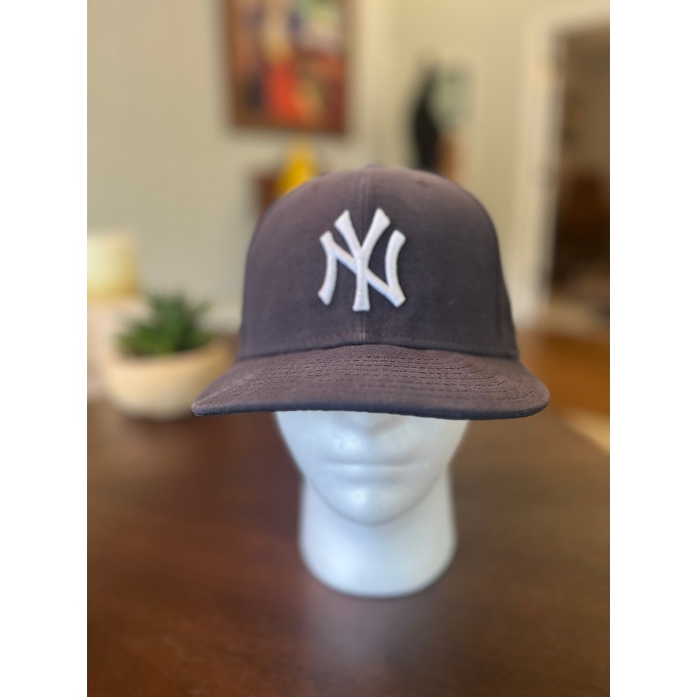 New Era NY Yankees Hat Mens 7 1/2 Navy Excellent 2009 Inaugural Season 59Fifty